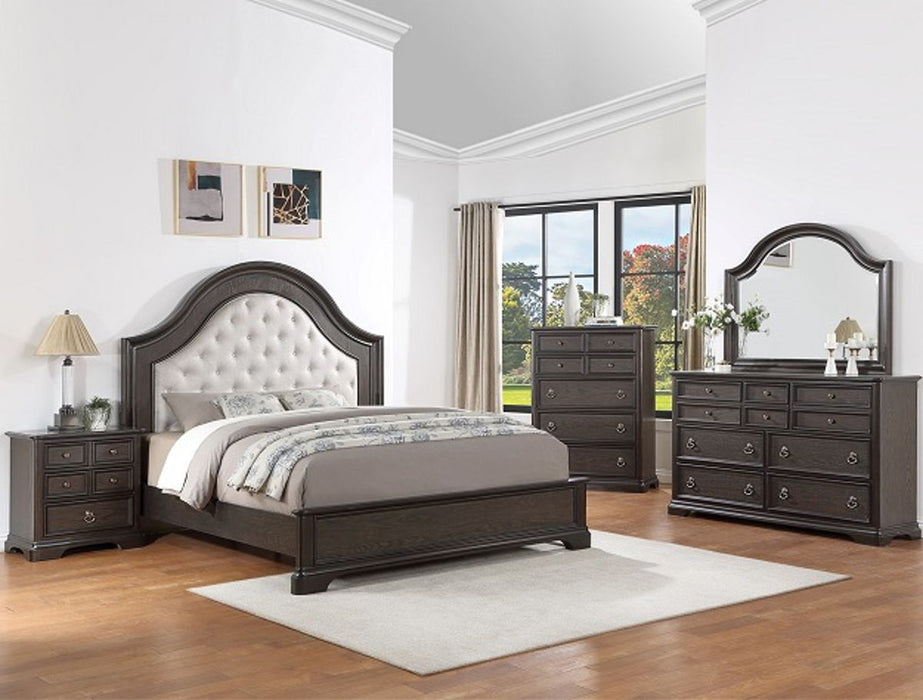 Crown Mark Furniture Duke Queen Bed in Dark Brown