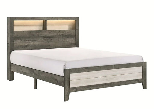 Crown Mark Furniture Rhett Queen Platform Bed in Gray image