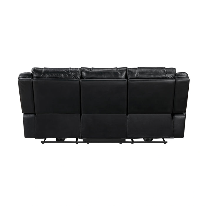 Huron Power Double Reclining Sofa With Center Drop-Down Cup Holders