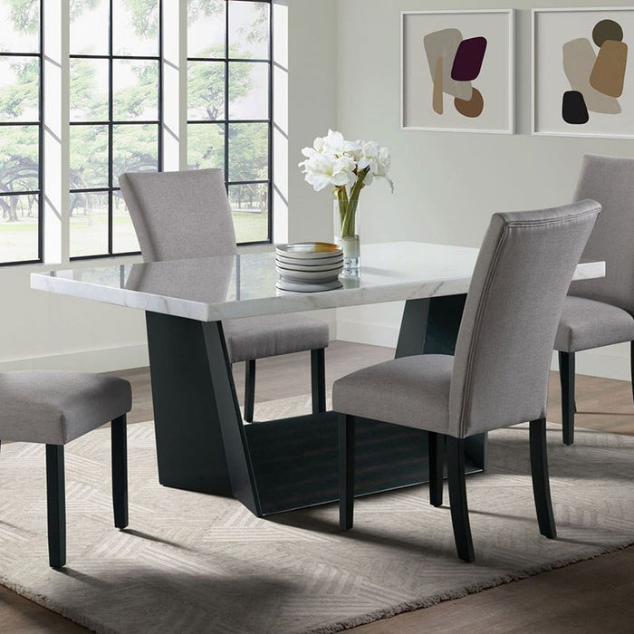 Elements International Beckley Dining Table in WhiteC