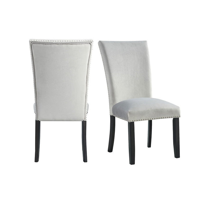 Elements International Francesca Side Chair (Set of 2) in Grey image
