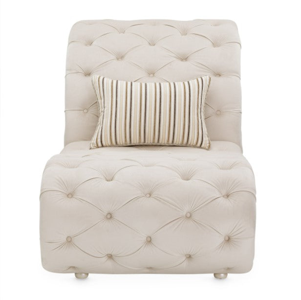 AICO Chamberi Chaise in Ivory Classic Pearl