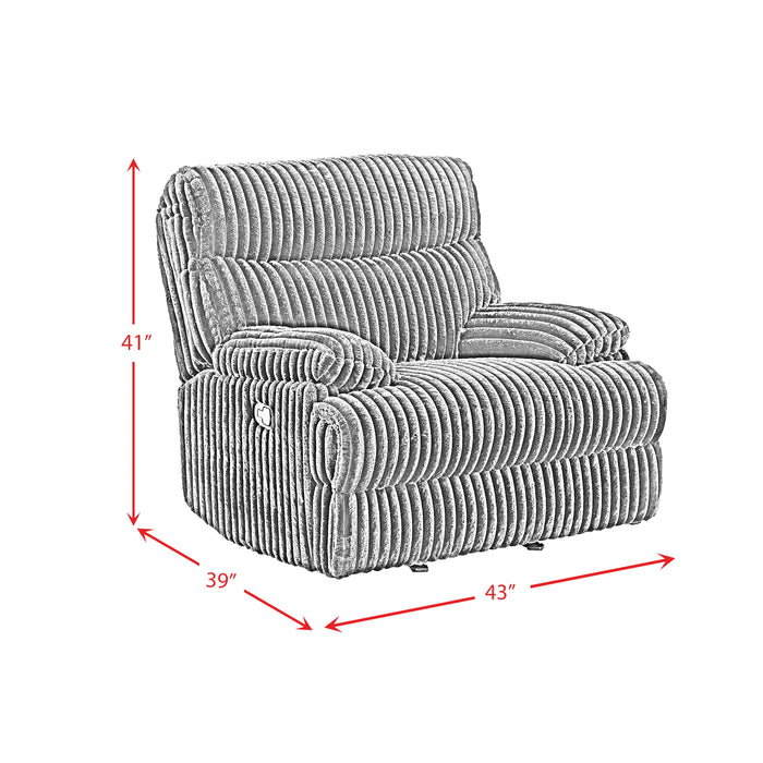 Admiral Motion Recliner in Masis Black