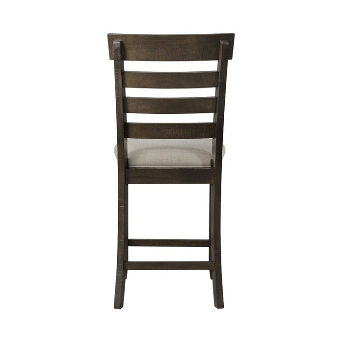 Elements International Colorado Counter Height Chair in Charcoal