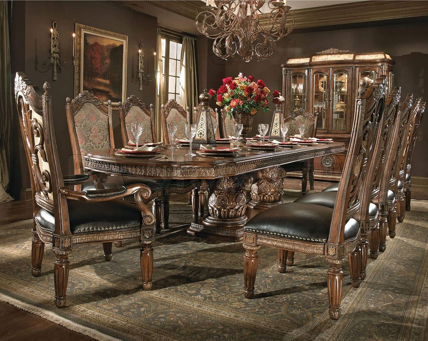 AICO Villa Valencia Side Chair in Classic Chestnut (Set of 2)