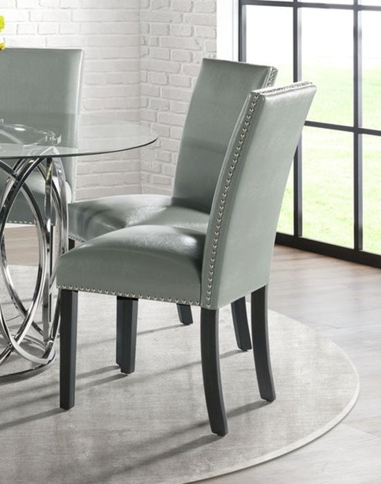 Elements International Merlin Meridian Side Chair (Set of 2) in Grey image