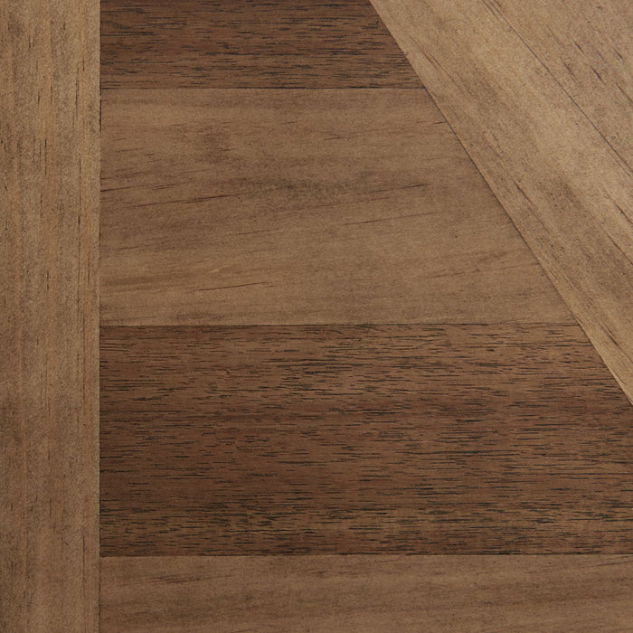 Elements International Park Creek Rectangular Dining Table in Two-Tone