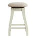Elements International Stone 24 Inch Counter Height Stool (Set of 2) in White image