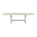 Elements International Stone Counter Height Dining Table in WhiteC image