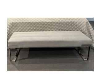AICO Furniture Tulip Decorative Upholstered Bench with Metal Leg image