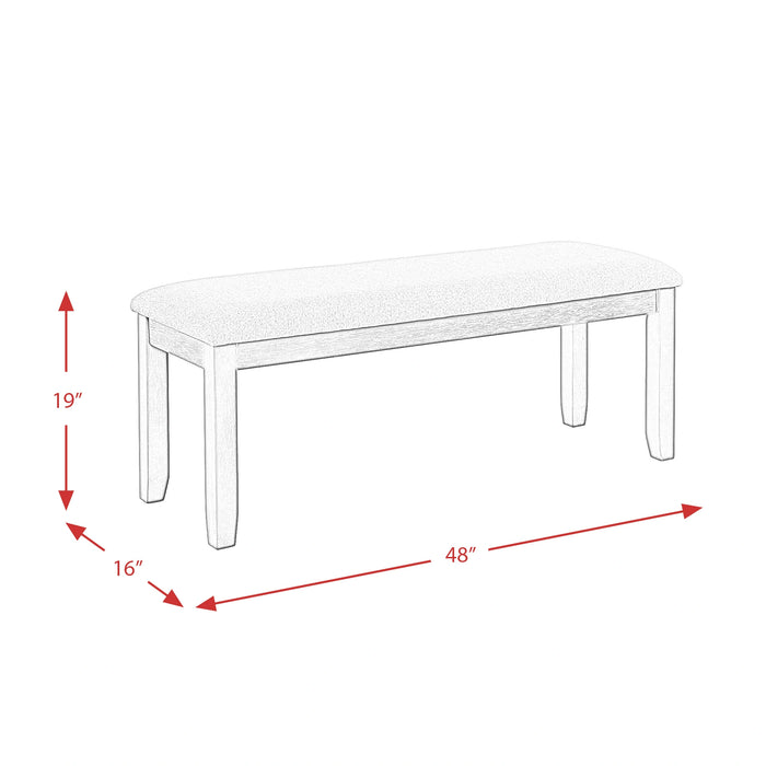 Martin 6 PC Dining Set (Black Base)
