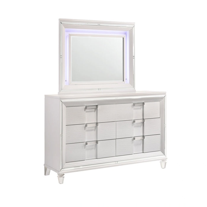 Twenty Nine Dresser & Mirror Set White