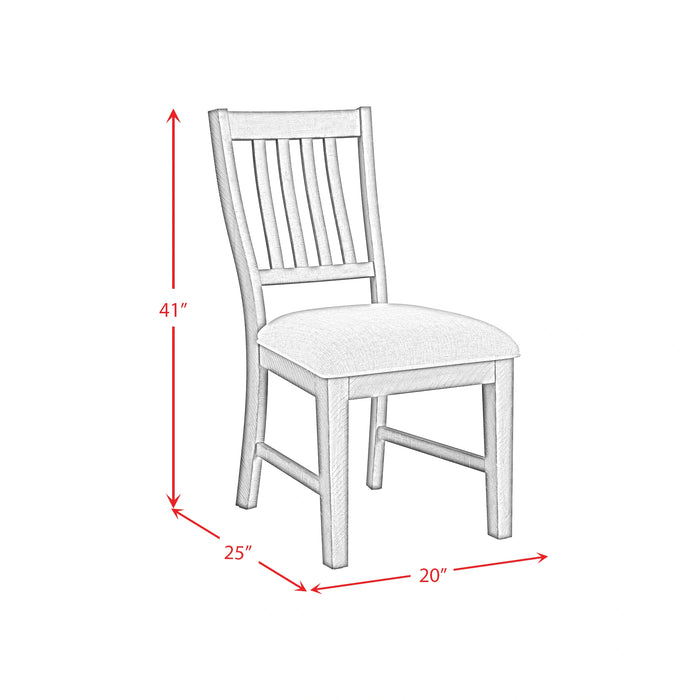 Yellowstone Standard Height Dining Set in Medium Brown-Table and Four Chairs