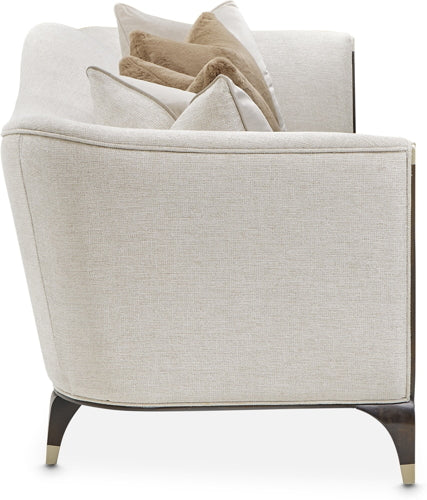 AICO Paris Chic Sofa Cremini in Espresso