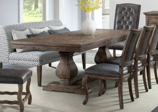 Elements International Gramercy Rectangular Dining Table in Brown DGC500DTC image