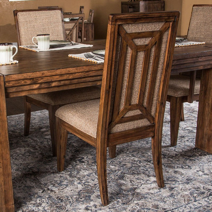 Aico Carrollton Side Chair (Set of 2) in Rustic Ranch