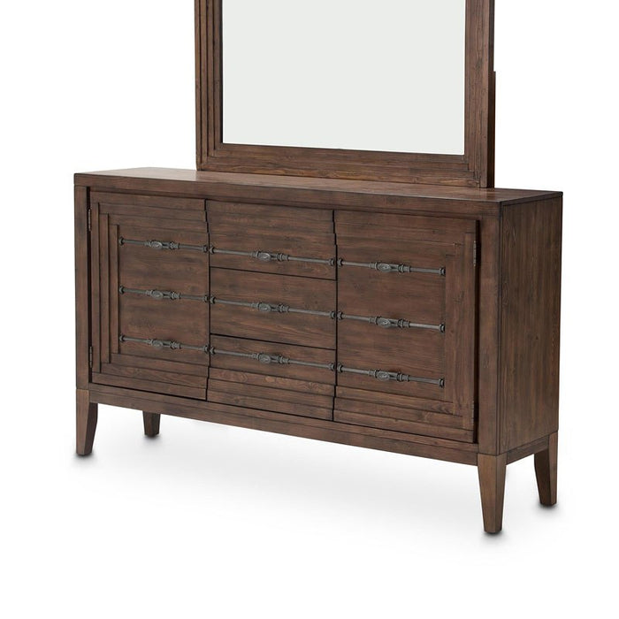 Aico Carrollton Sideboard in Rustic Ranch