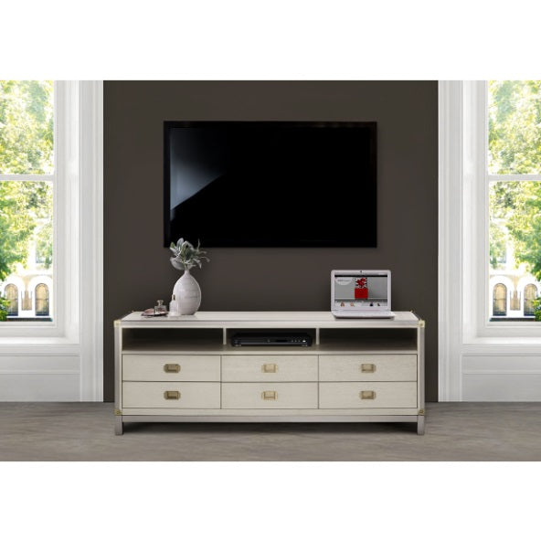 AICO Furniture Menlo Station TV Console in Eucalyptus