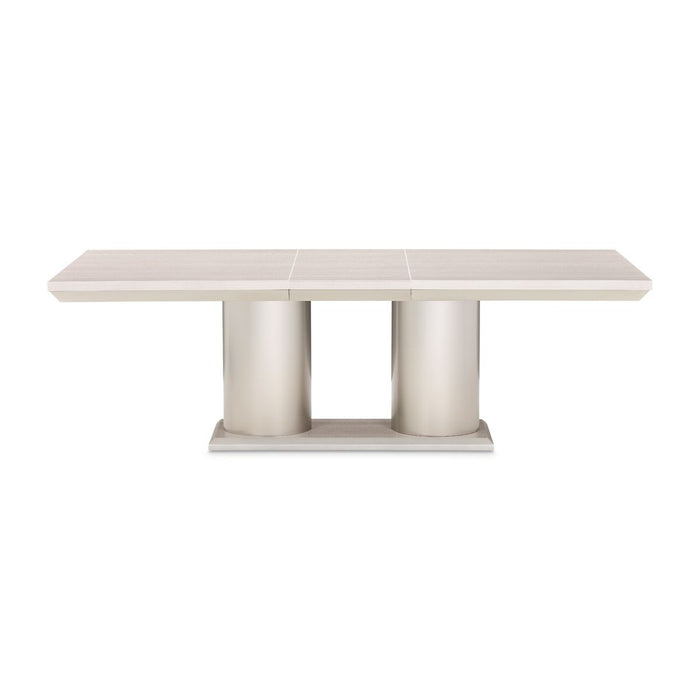 AICO Marin Double Pedestal Table in Greige image