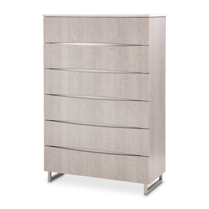 AICO Marin 6-Drawer Chest in Greige KI-MRIN070R-139 image