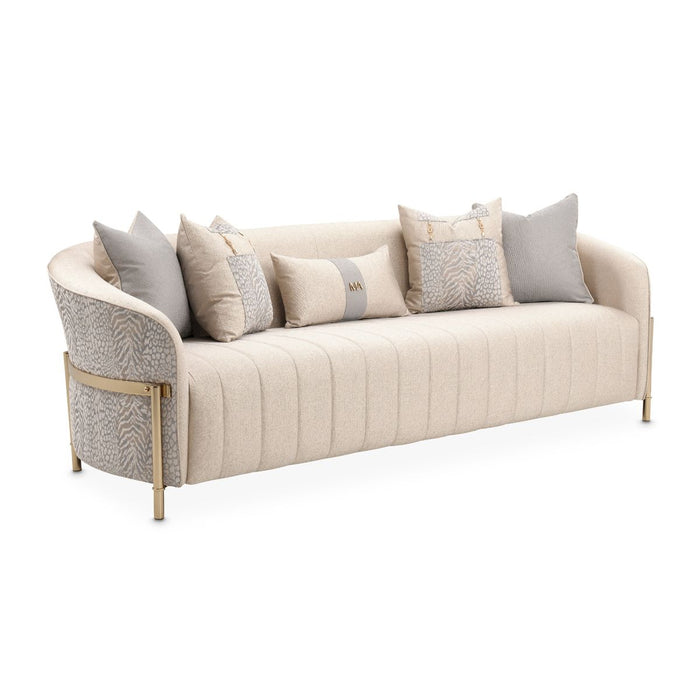 AICO Lisbon Sofa in Opal Gold