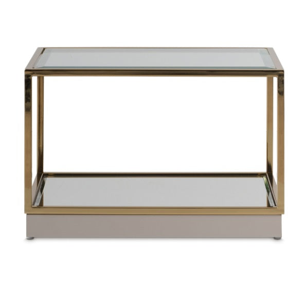 AICO Furniture Savannah Breeze 2pc Tall Cocktail Table in Bright Gold image