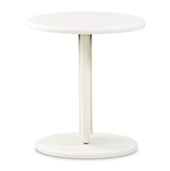 AICO Furniture Sassani Accent Table in Pearl White/Gold