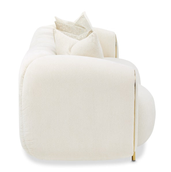 AICO Furniture Sassani Sofa Crepe in Gold