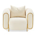 AICO Furniture Sassani Chair Crepe in Gold image