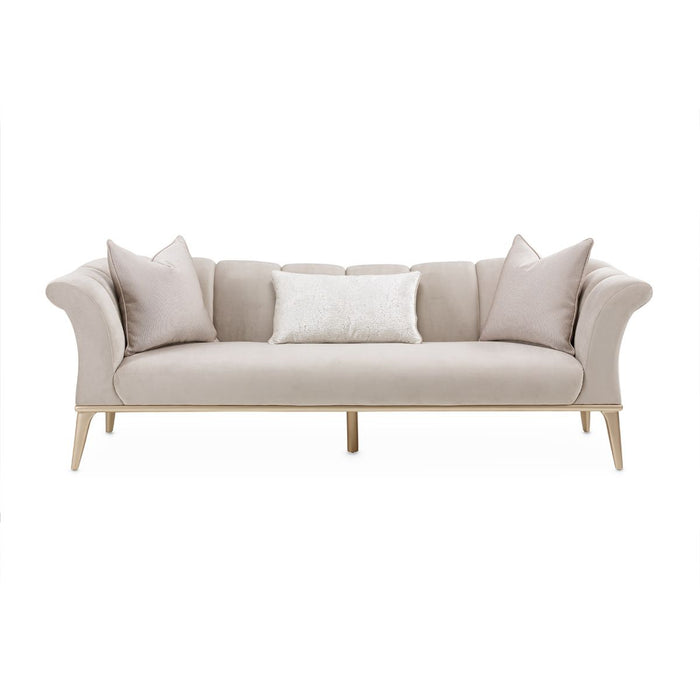 AICO Yvette Sofa in Porcini Medium Champagne