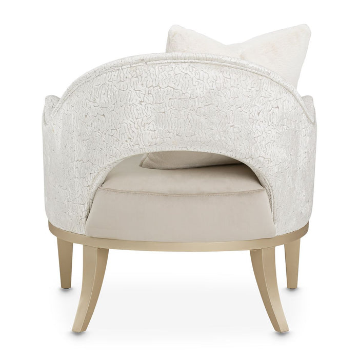 AICO Yvette Accent Chair in Porcini Medium Champagne