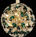 AICO Furniture Lighting Emerald Bouquet 10 Light Round Chandelier image