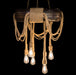 AICO Furniture Lighting Ranchero 6 Light Chandelier in Black image