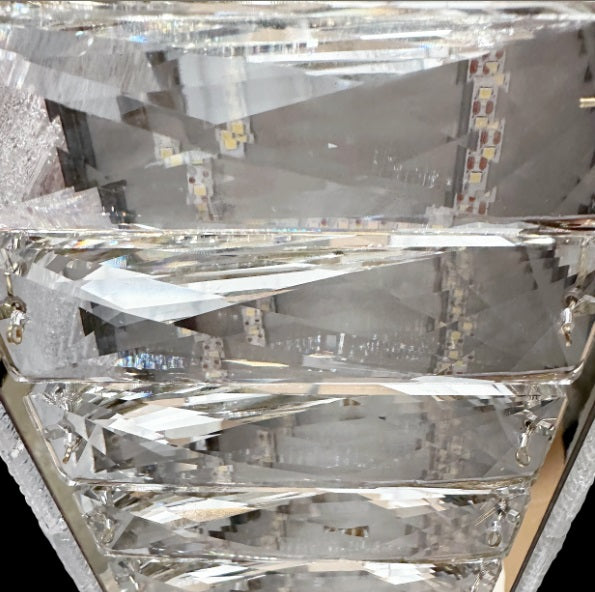 AICO Furniture Lighting Mina Rectangular LED Chandelier