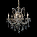 AICO Furniture Lighting Vitoria 6 Light Chandelier in Smoke image