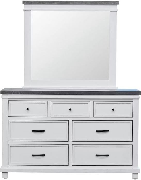 Elements International Madison Mirror in White