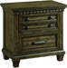 Elements International McCabe Night Stand With USB in Distressed Lacquer image
