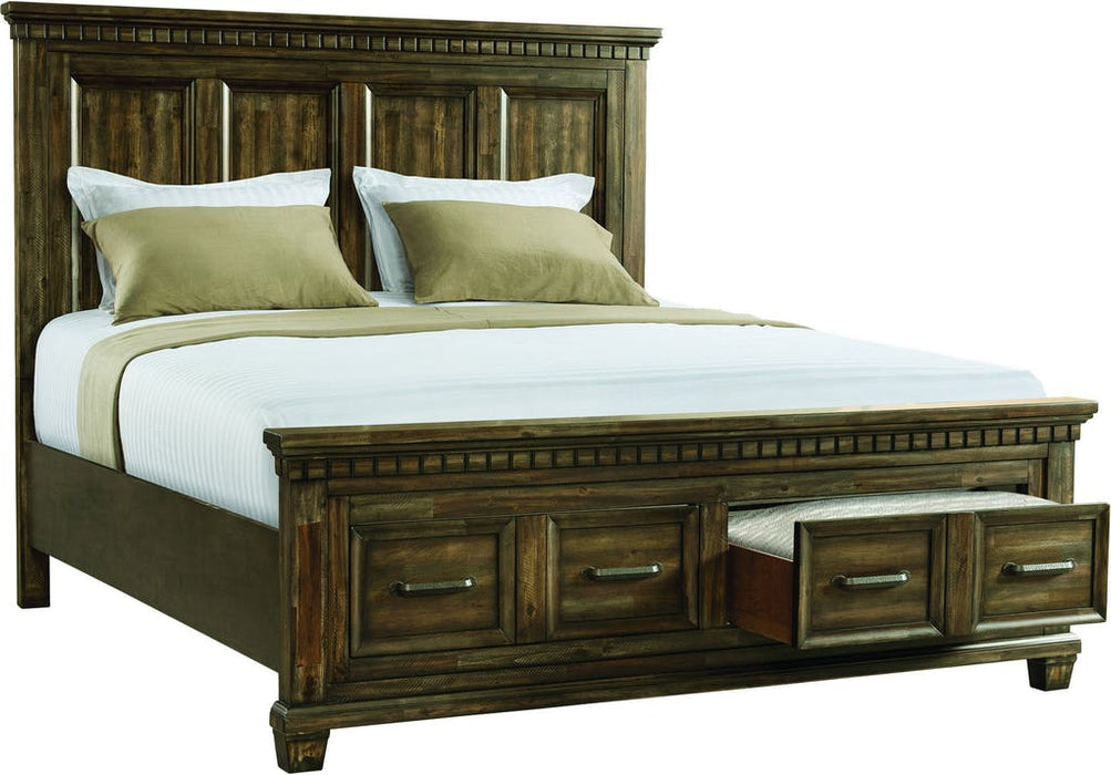 Elements International McCabe King Storage Bed in Distressed Lacquer image