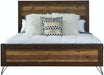 Elements International Cruz King Panel Bed in Brown image