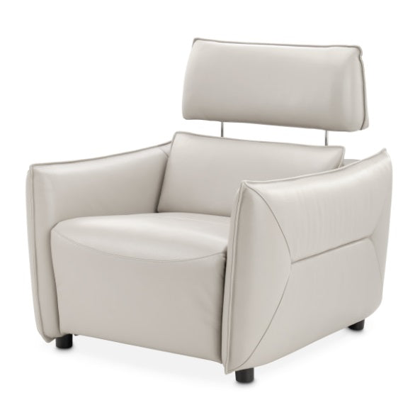 AICO Furniture Verona Matching Chair in Light Gray