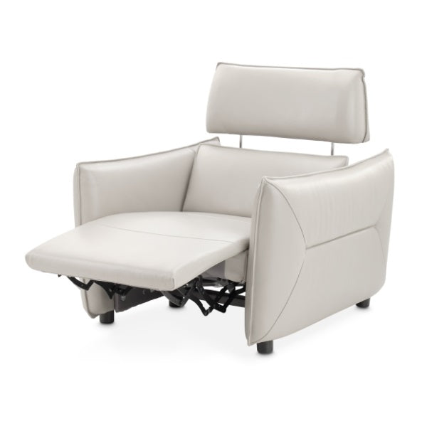 AICO Furniture Verona Matching Chair in Light Gray