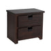 Elements International Vista Nightstand in Brown image