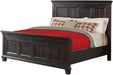Elements International Morrison King Platform Bed in Smokey Gray Oak Lacquer image