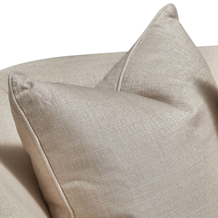 AICO Malibu Crest 3-Piece Sofa Sectional in Pearl Chardonnay