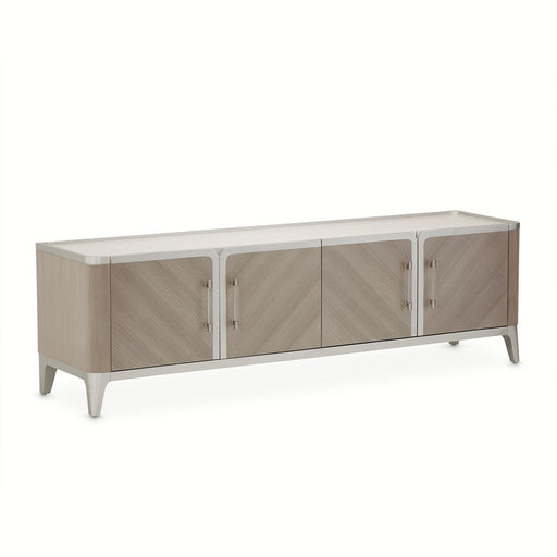 AICO Lanterna Media Cabinet in Silver Mist image