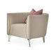 AICO Furniture Linea Matching Chair Metallic in Silver Mist image