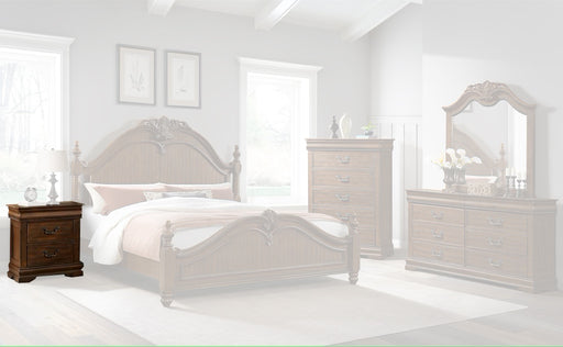 Elements International Northridge Youth Nightstand in Brown image