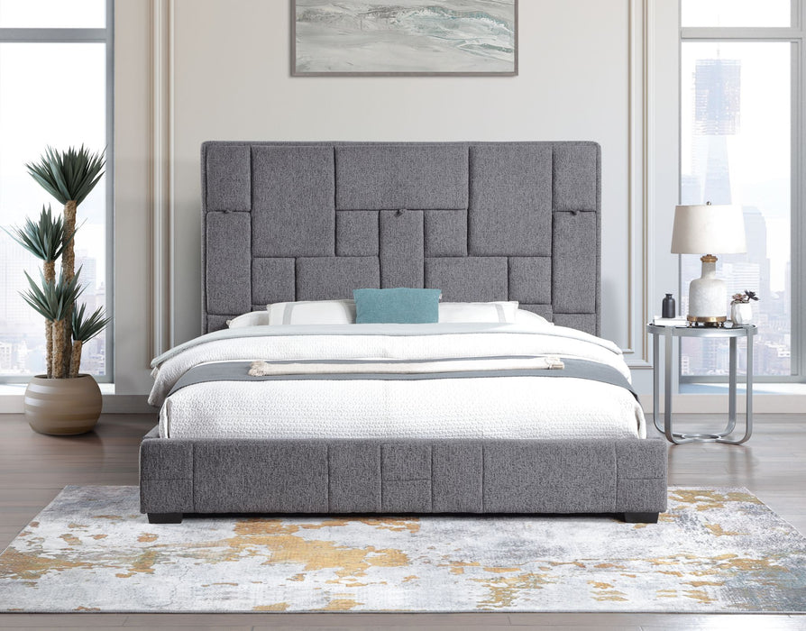 KING BED W Bluetooth speaker