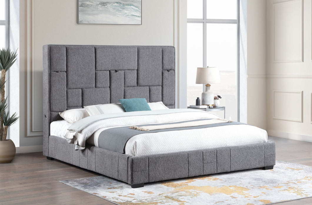 KING BED W Bluetooth speaker