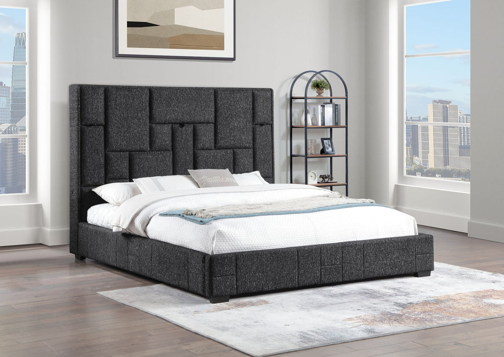 KING BED W Bluetooth speaker